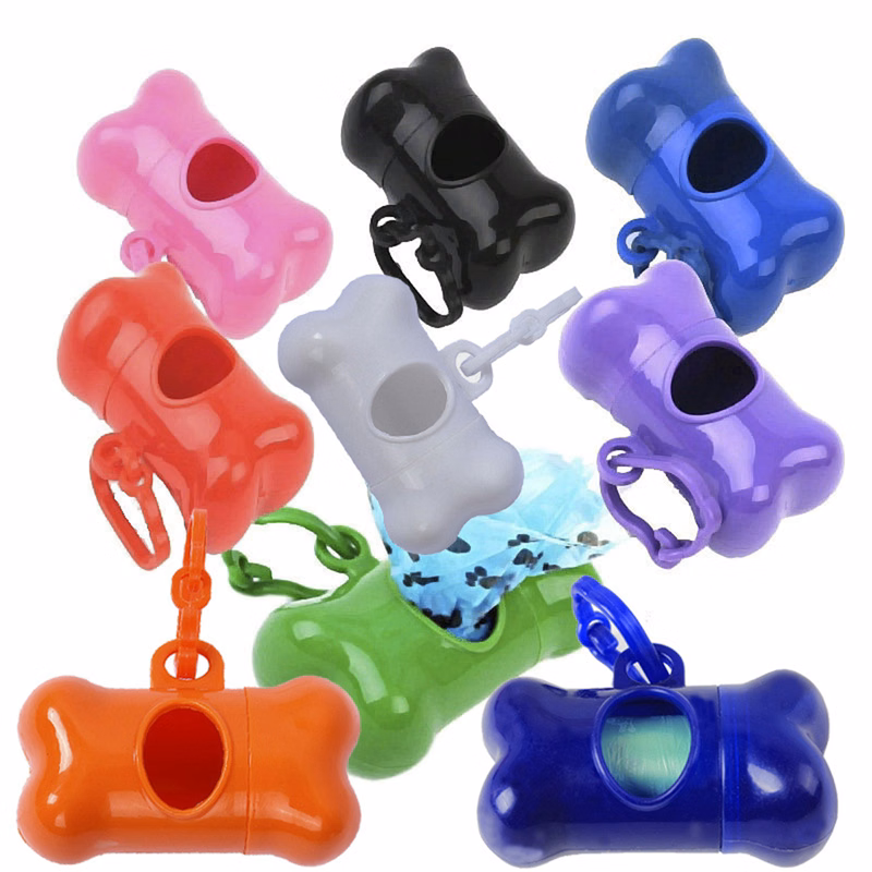 Bone Shaped Pet Bag Dispenser With Carabiner