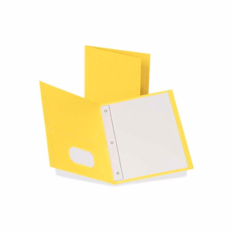Recycled Pocket Folder - Yellow