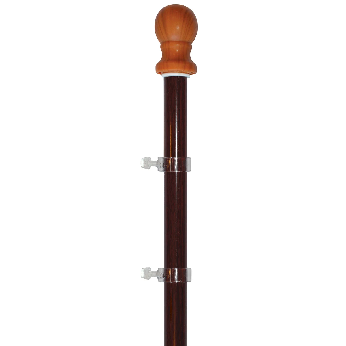 5' Wood Finish Aluminum Pole 1