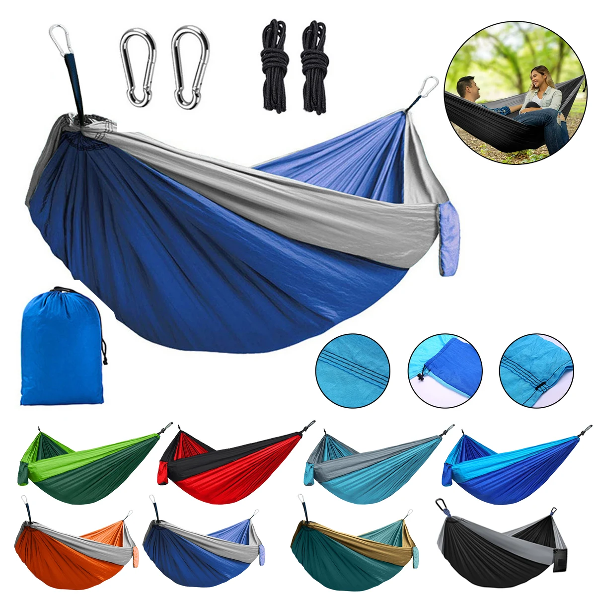Lightweight Nylon Camping Hammock Chair 1