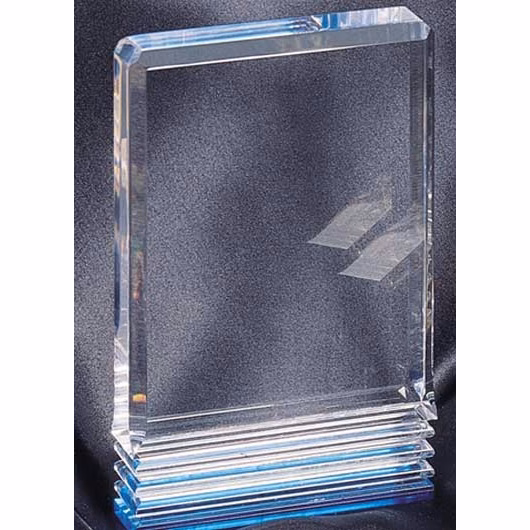 4" x 6" Blue Rectangle Acrylic Award (Limited Quantity) (Price Reduced)