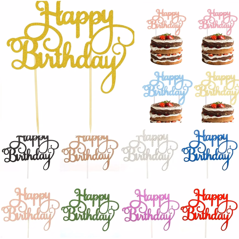 Custom Birthday & Wedding Event Cake & Cupcake Toppers