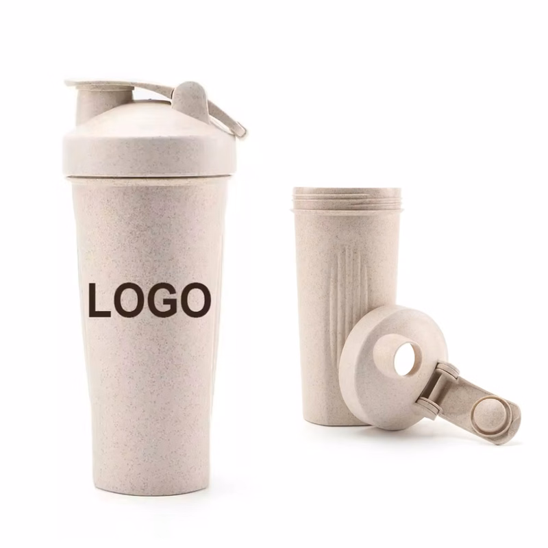 MOQ 10 pcs Large Capacity Wheat Straw Bottle