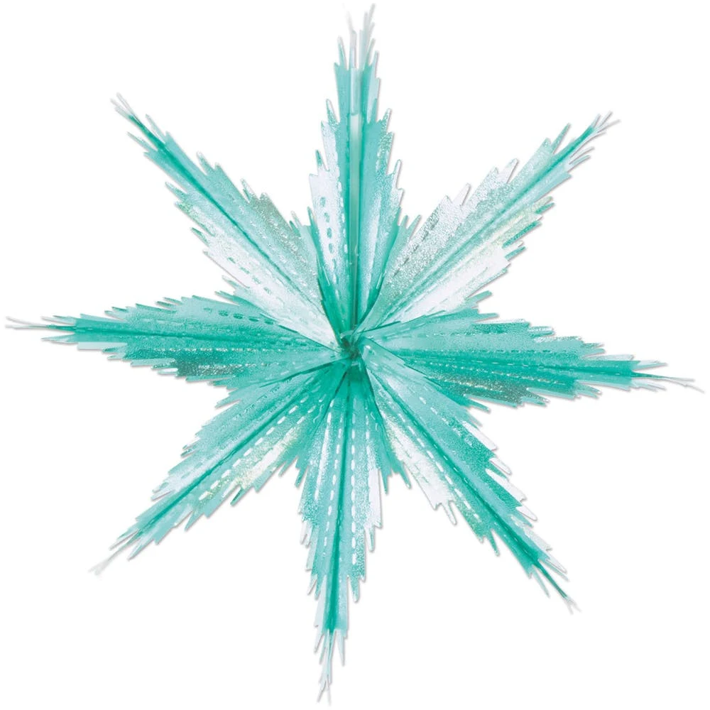 Hanging Snowflake Decorations - Metallic 1