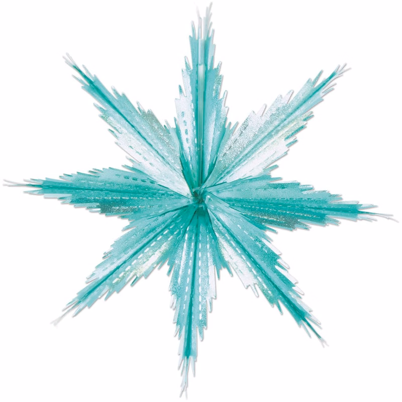 Hanging Snowflake Decorations - Metallic