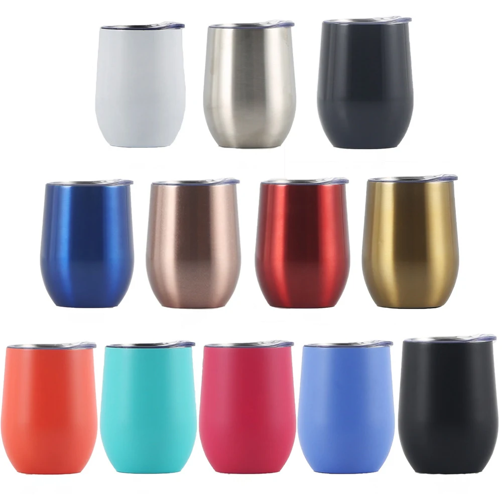 Double Layer Stainless Steel Wine Glass Insulation Cup Student Office U-Shaped Egg Cup 1