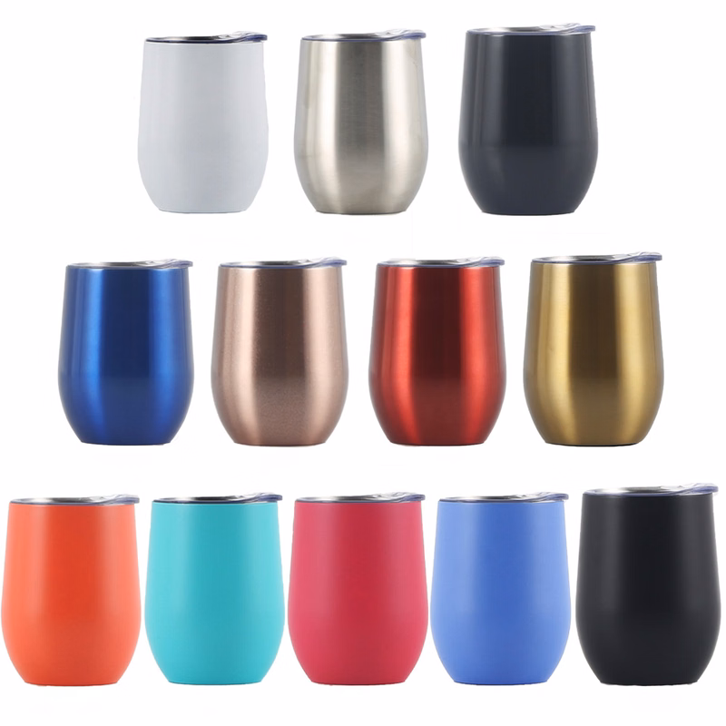 Double Layer Stainless Steel Wine Glass Insulation Cup Student Office U-Shaped Egg Cup