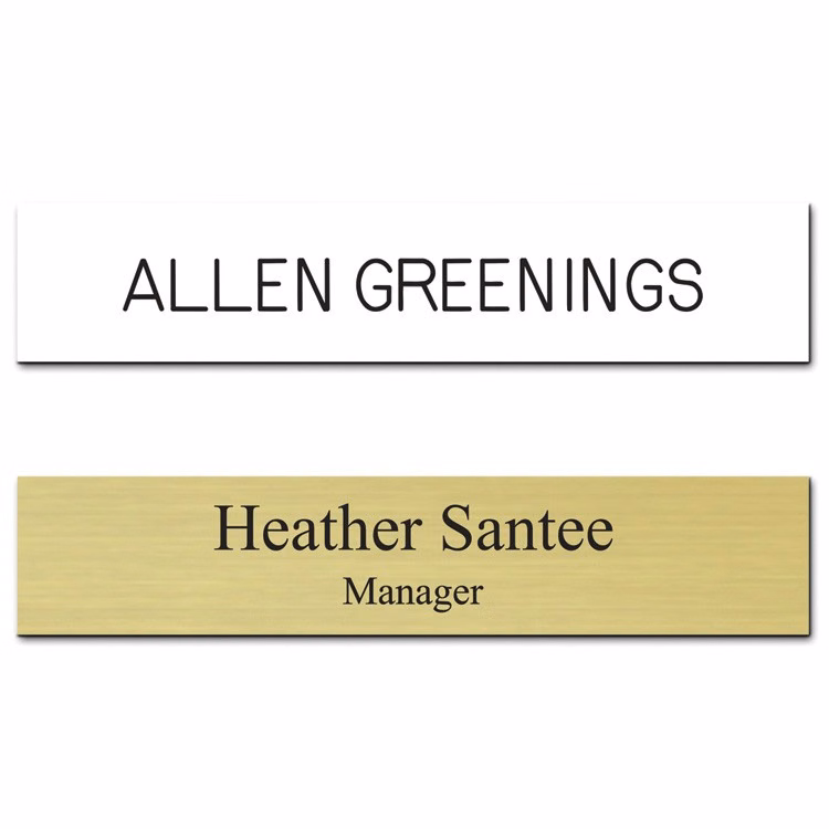 The Sparta engrave only name plate 2"x10"