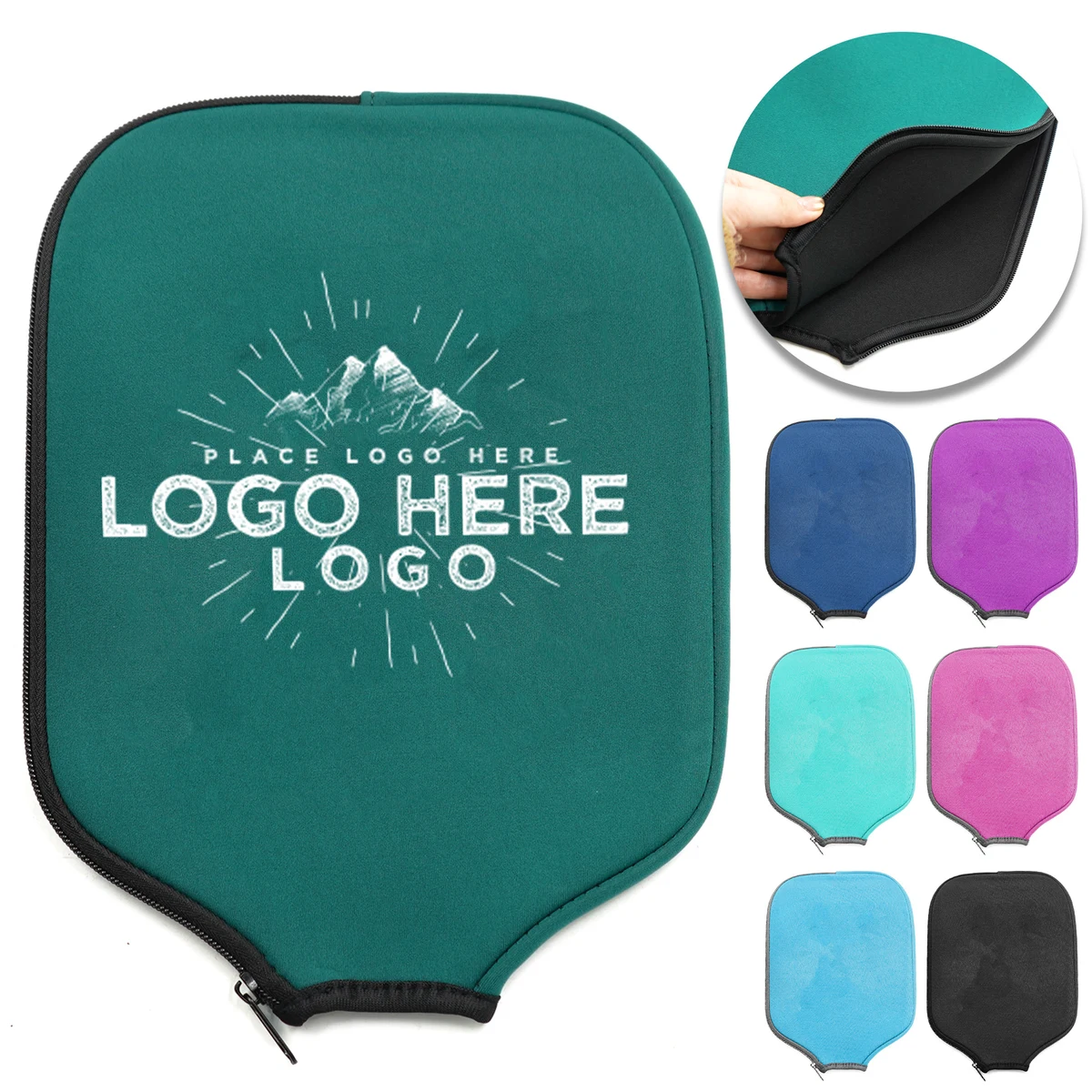MOQ 50 Waterproof Pickleball Paddle Cover with Neoprene Material 1