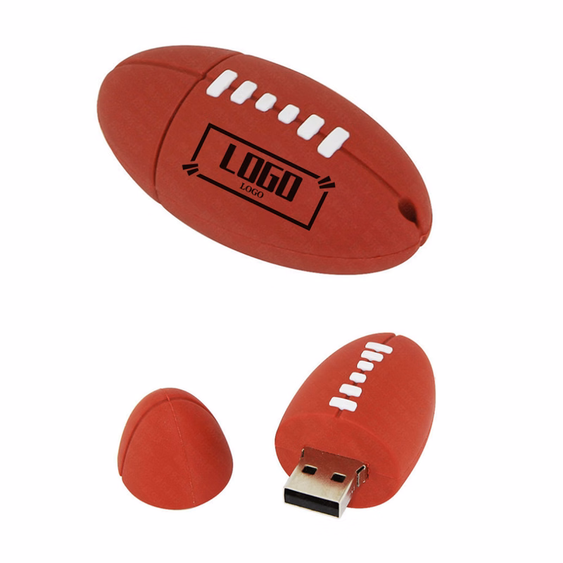 Football Shape PVC USB Drive 32GB
