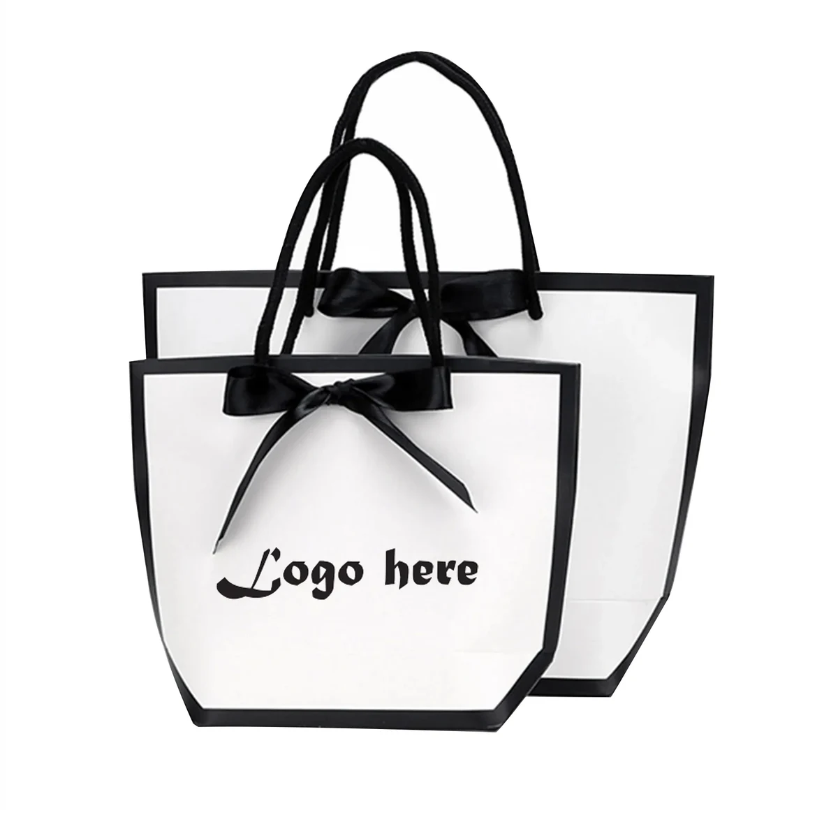 Clothing Store Gift Wrap Tote Bag With Bow 1