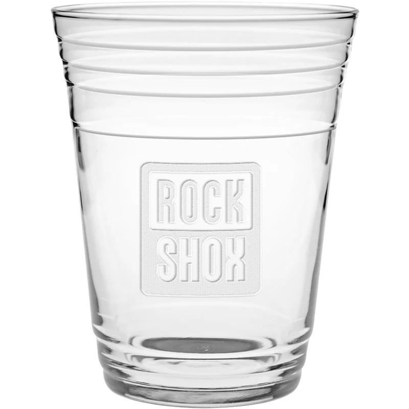 16 oz. Glass Fill Up Cup - Deep Etched 1