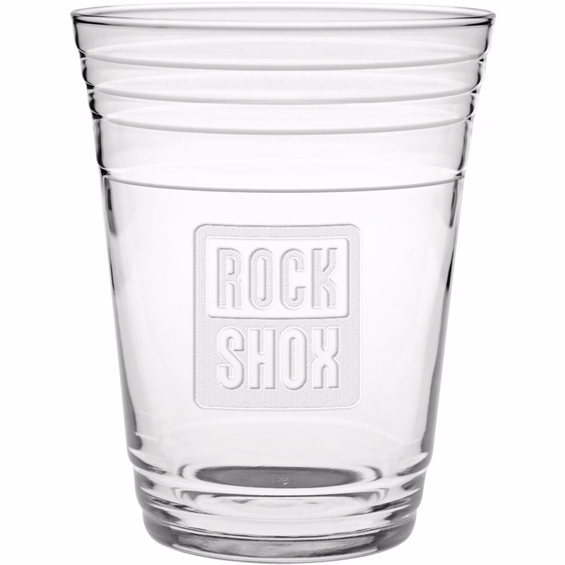 16 oz. Glass Fill Up Cup - Deep Etched