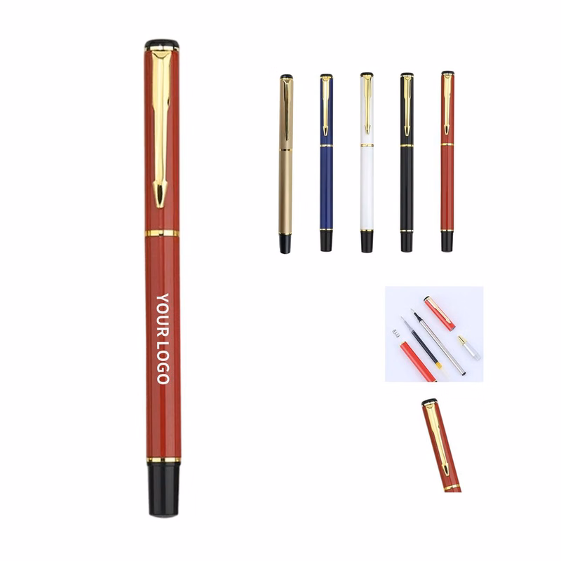 Metal Ballpoint Pen with Slim 5.28 Inch Barrel