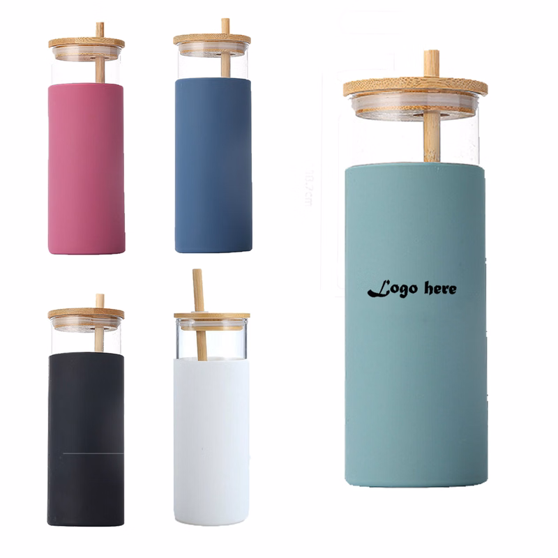 Portable Glass Straw Cup Borosilicate