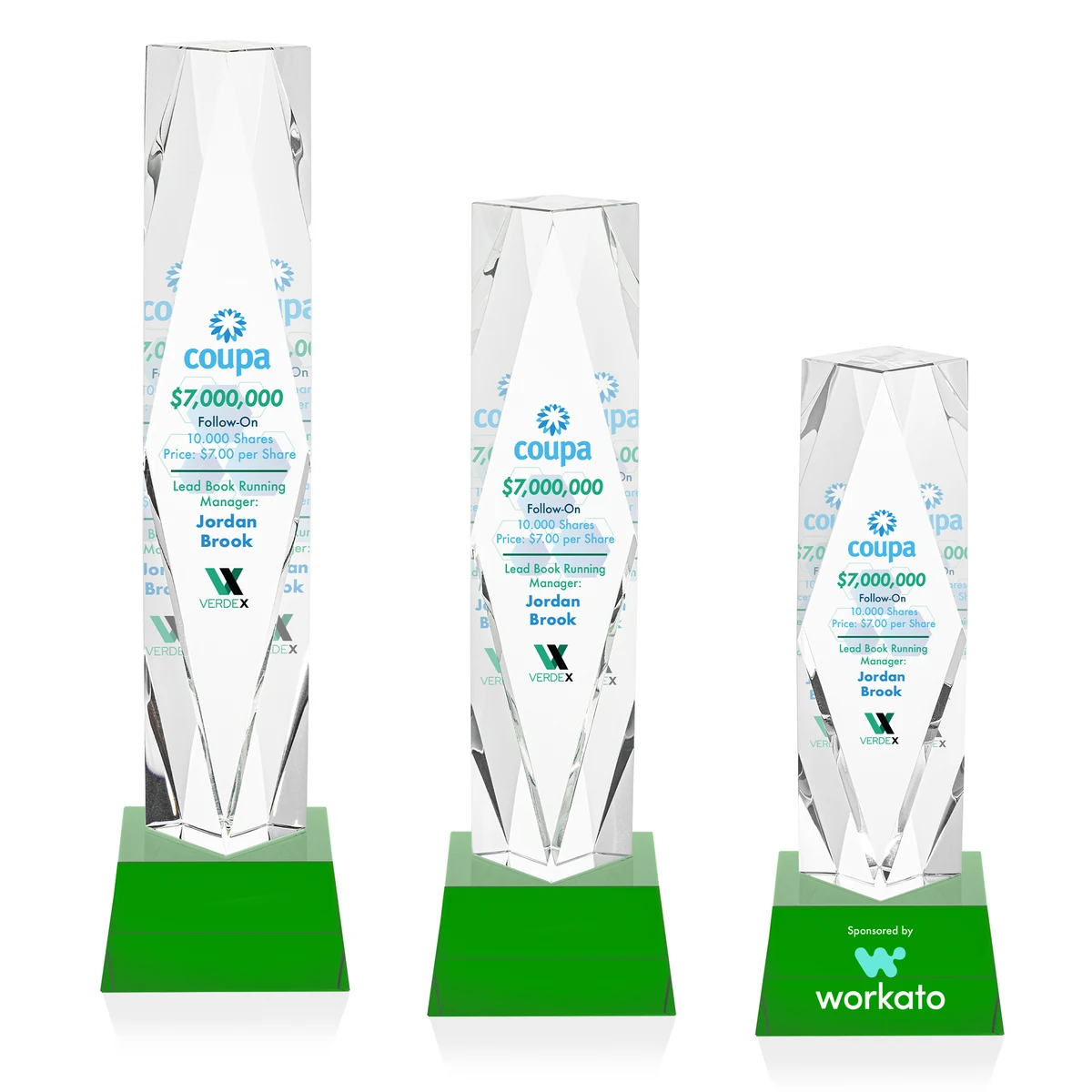 Toscana VividPrint™ Award on Base - Green 1