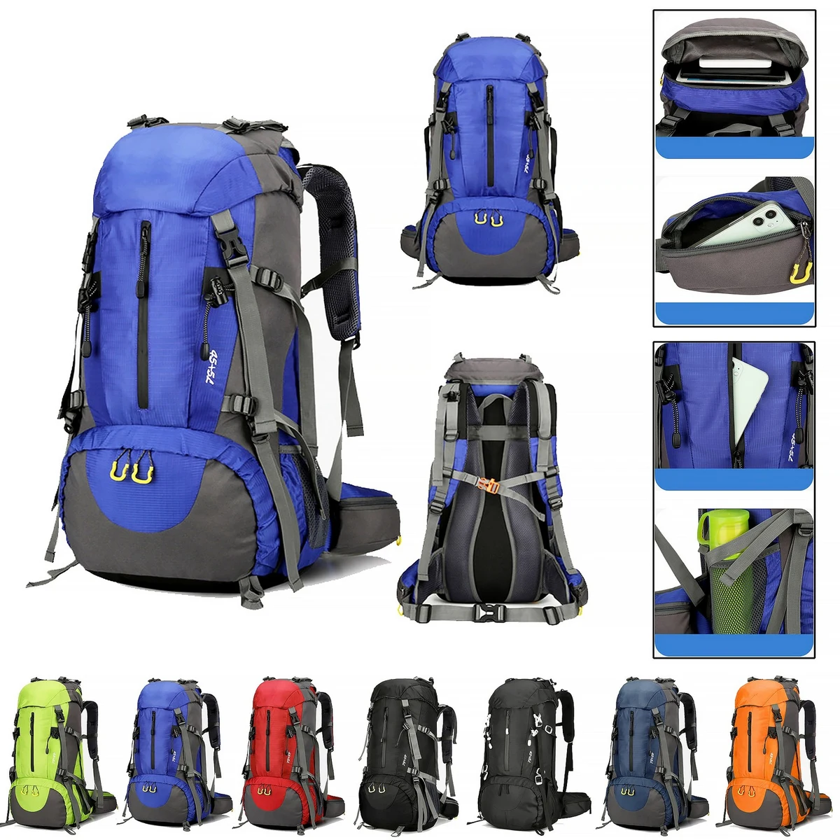50L Outdoor Waterproof Hiking Backpack 1