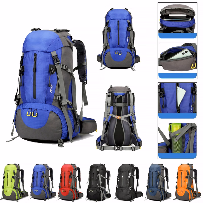 50L Outdoor Waterproof Hiking Backpack