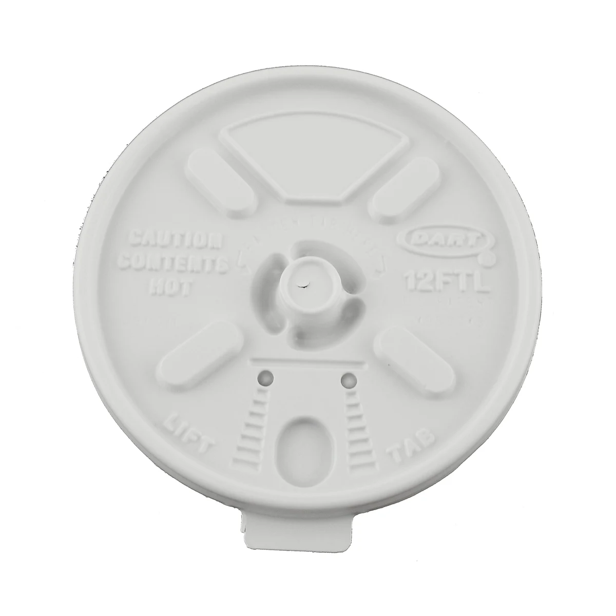 8 Oz. Foam Cup Tear Tab Lid 1
