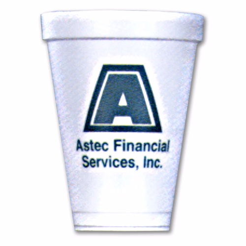 White Styrofoam Coffee Cup 12 oz. Tall