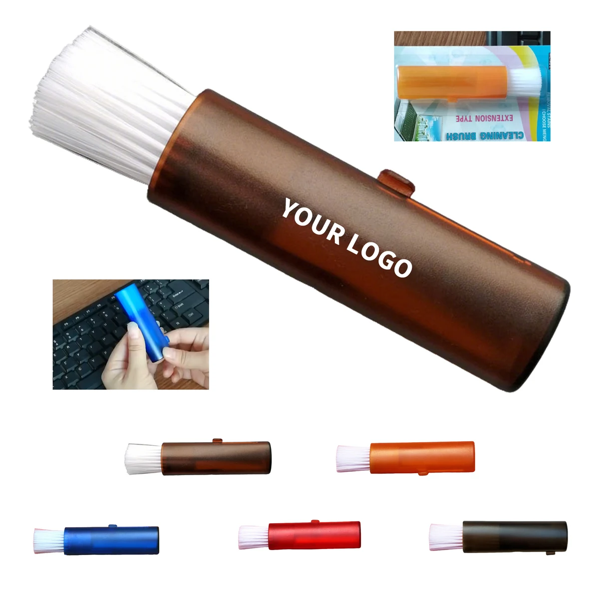 Retractable Electronics Cleaning Brush 4.7" Length X 1" Width 1