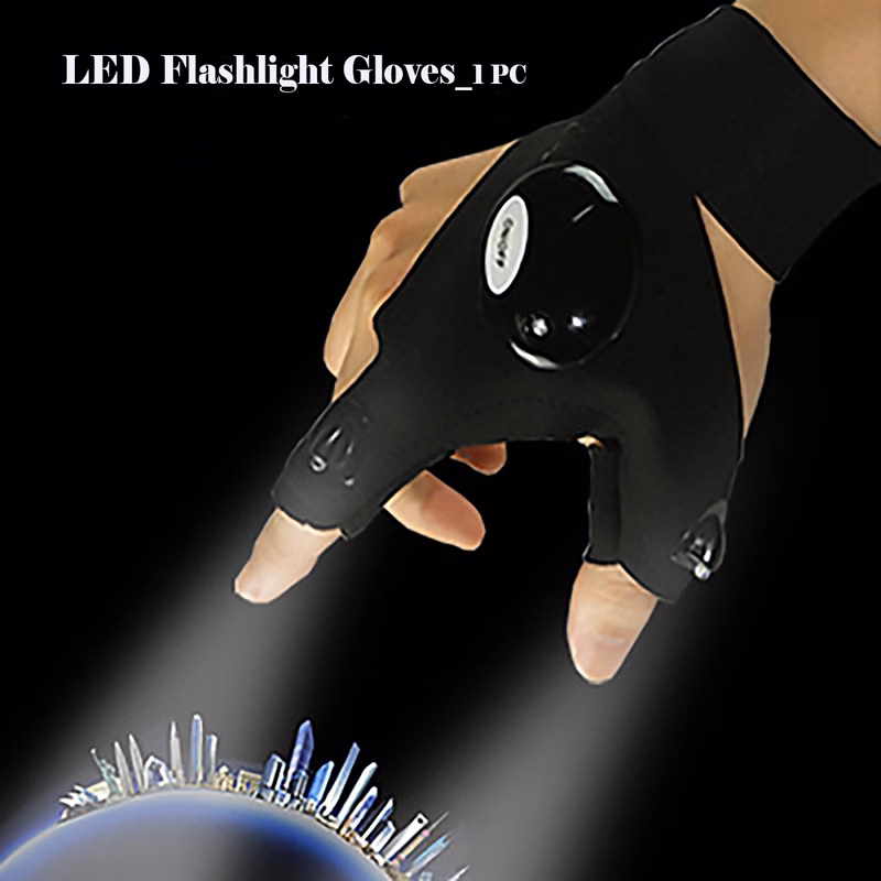 LED Flashlight Gloves 1PC