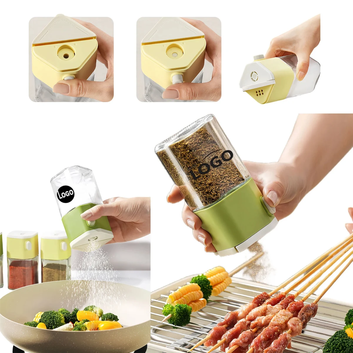 Dual-Use Kitchen Salt Spice Dispenser With Precise Control 1