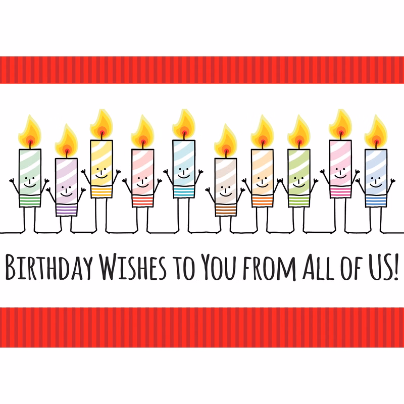 Candid Candles Birthday Cards