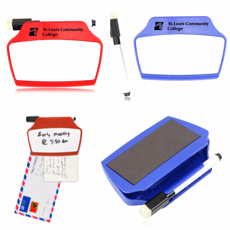 White Board W/ Marker And Note Clip Set