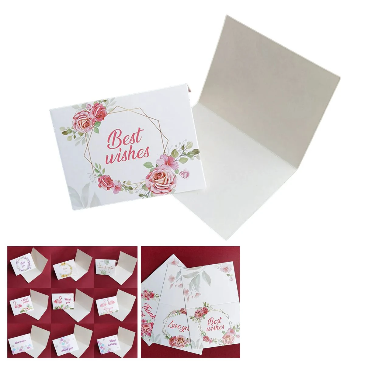 Folded Holiday Card with Smooth Writing Surface 1