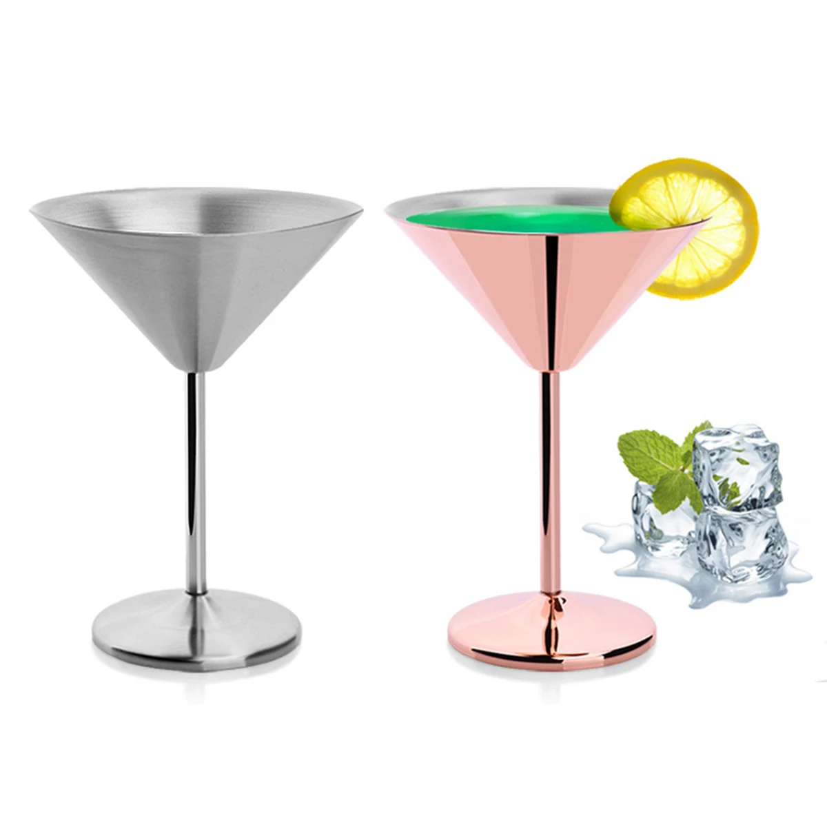 Stainless Steel Wine Martini Glass 1