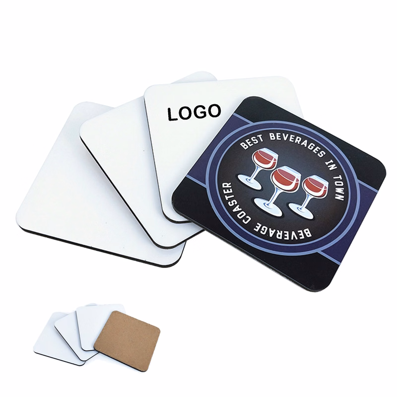 MOQ 50 Custom Square Cork Coasters