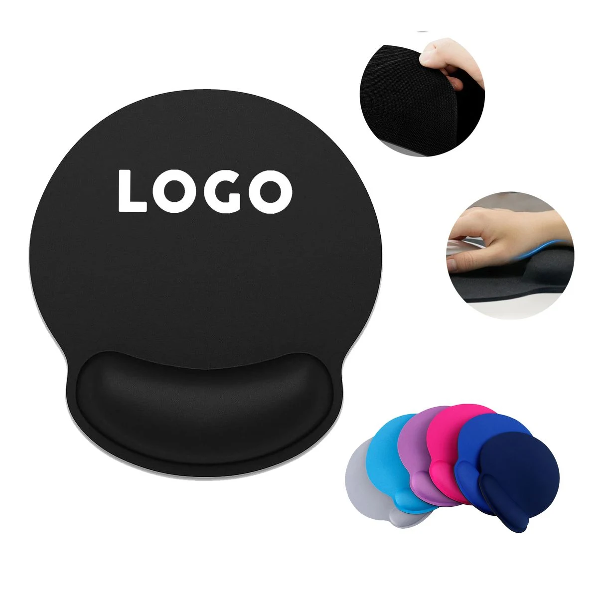 Memory Foam Wrist Support Mouse Pad Moq50 1