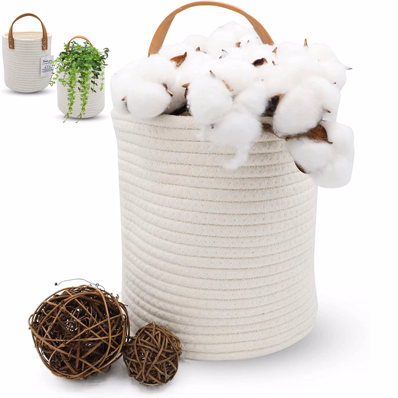 Cotton Blanket Basket