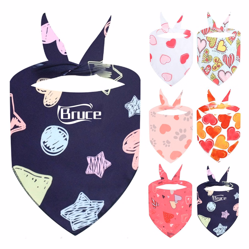 X-Large Full Color Custom Polyester Dog Bandanas