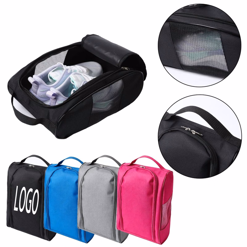 Zipper Closure Sport Shoe Storage Bag