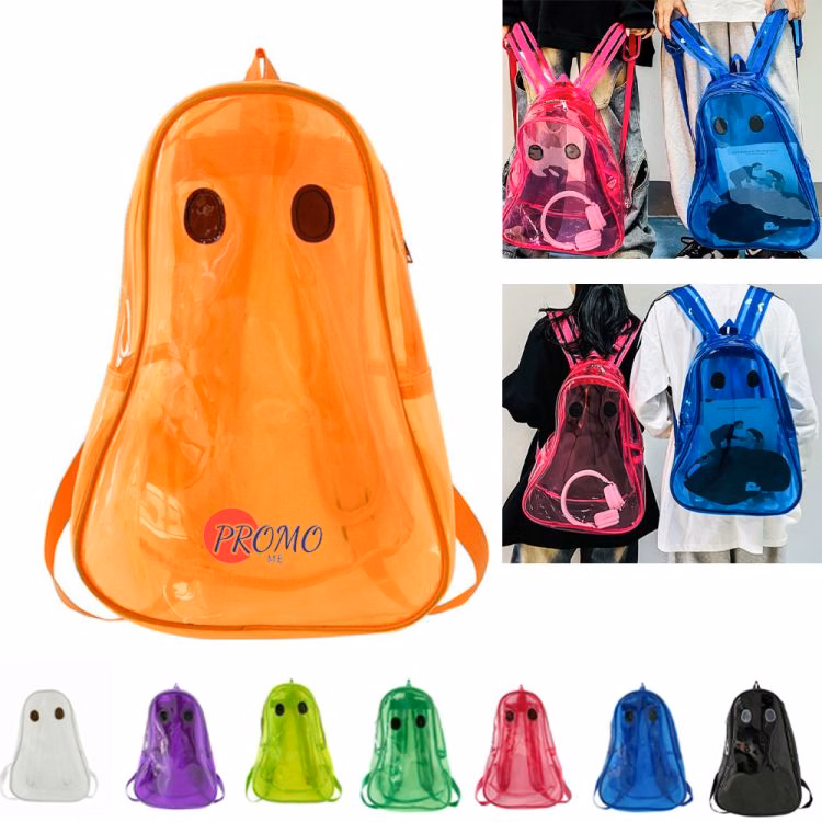 Clear PVC Backpack Ghostly