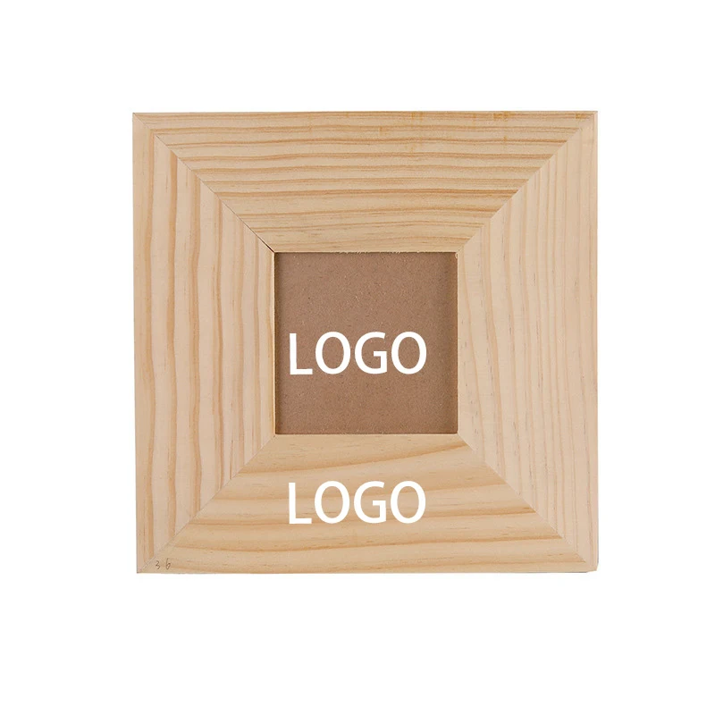 Personalized Wooden Photo Frame - 3x3 Inch Engraved Keepsake for Couples 1