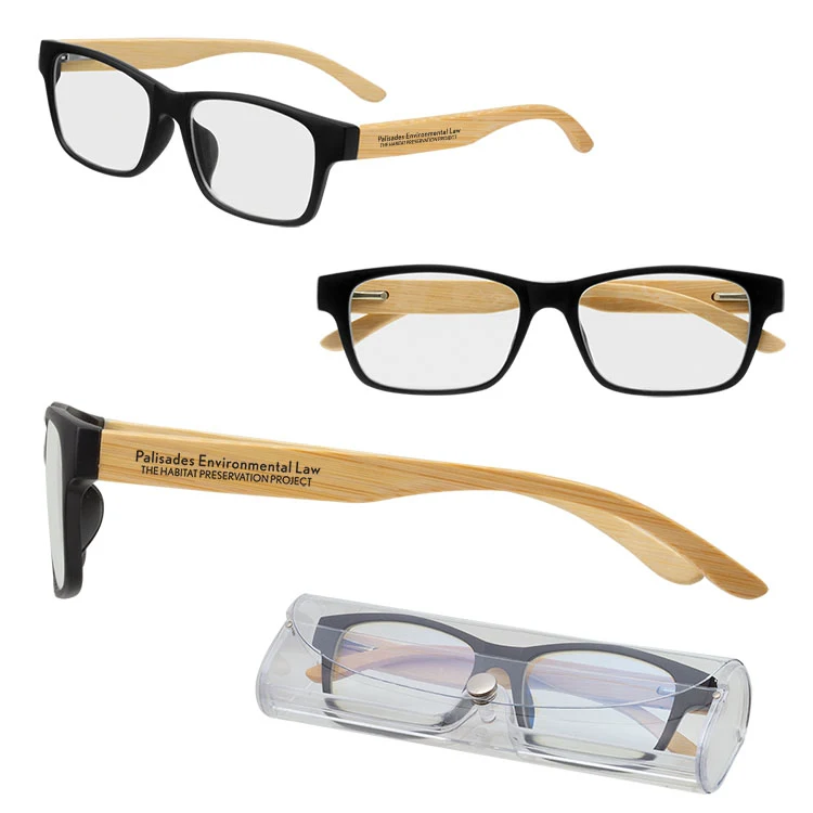 Bamboo Arm Blue Light Glasses 1