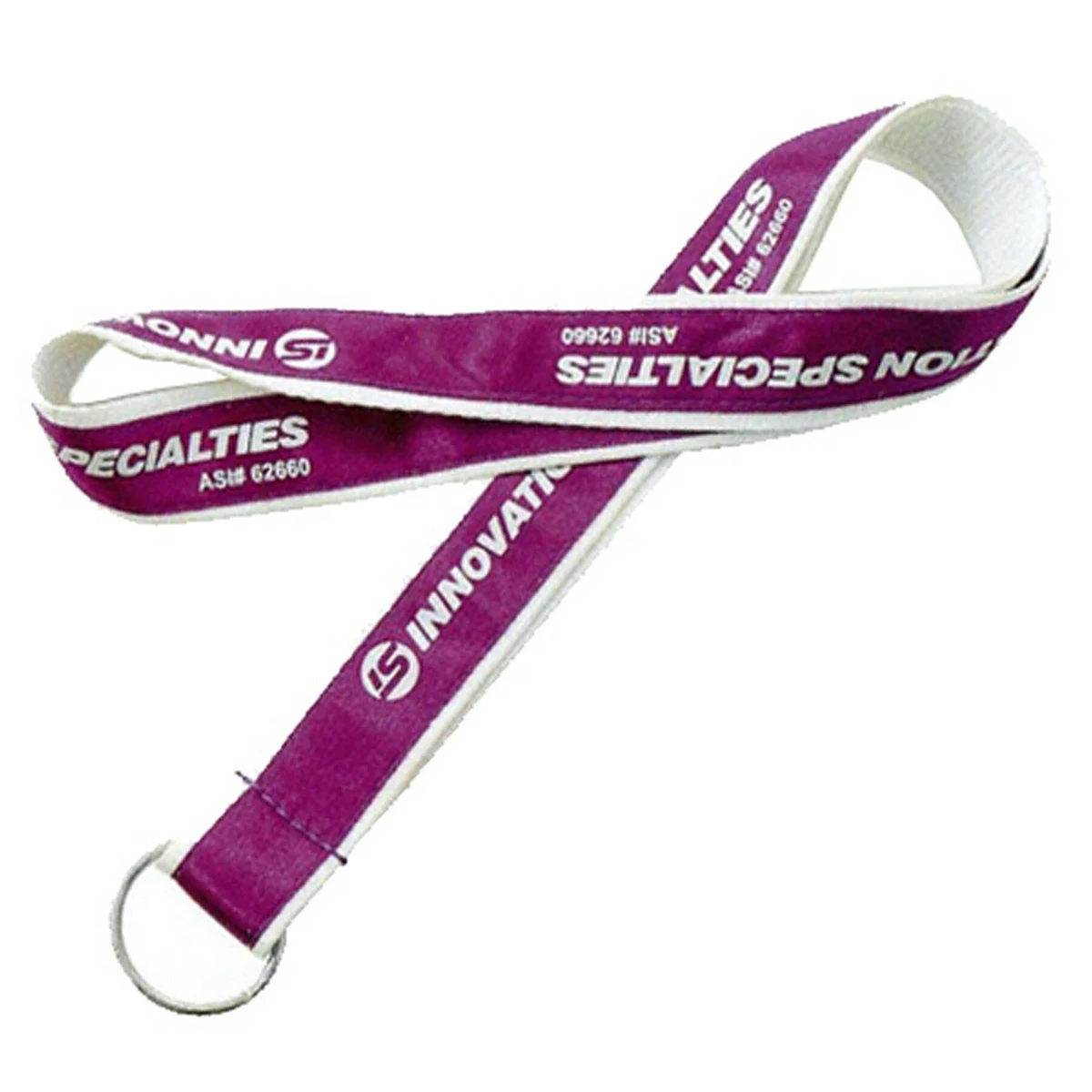 Satin Sewed Silkscreen Lanyard - 1 inch 1