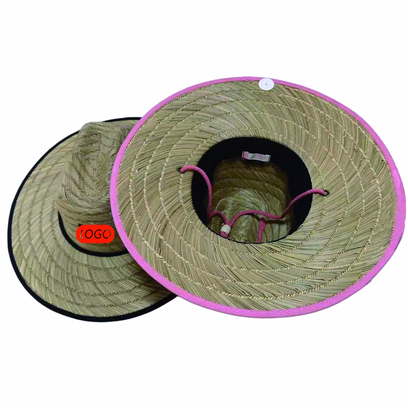 Custom Straw Summer Beach Hat Full Color