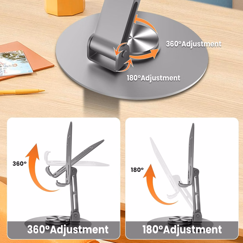 360 Rotating Non-Slip Metal Phone Holder