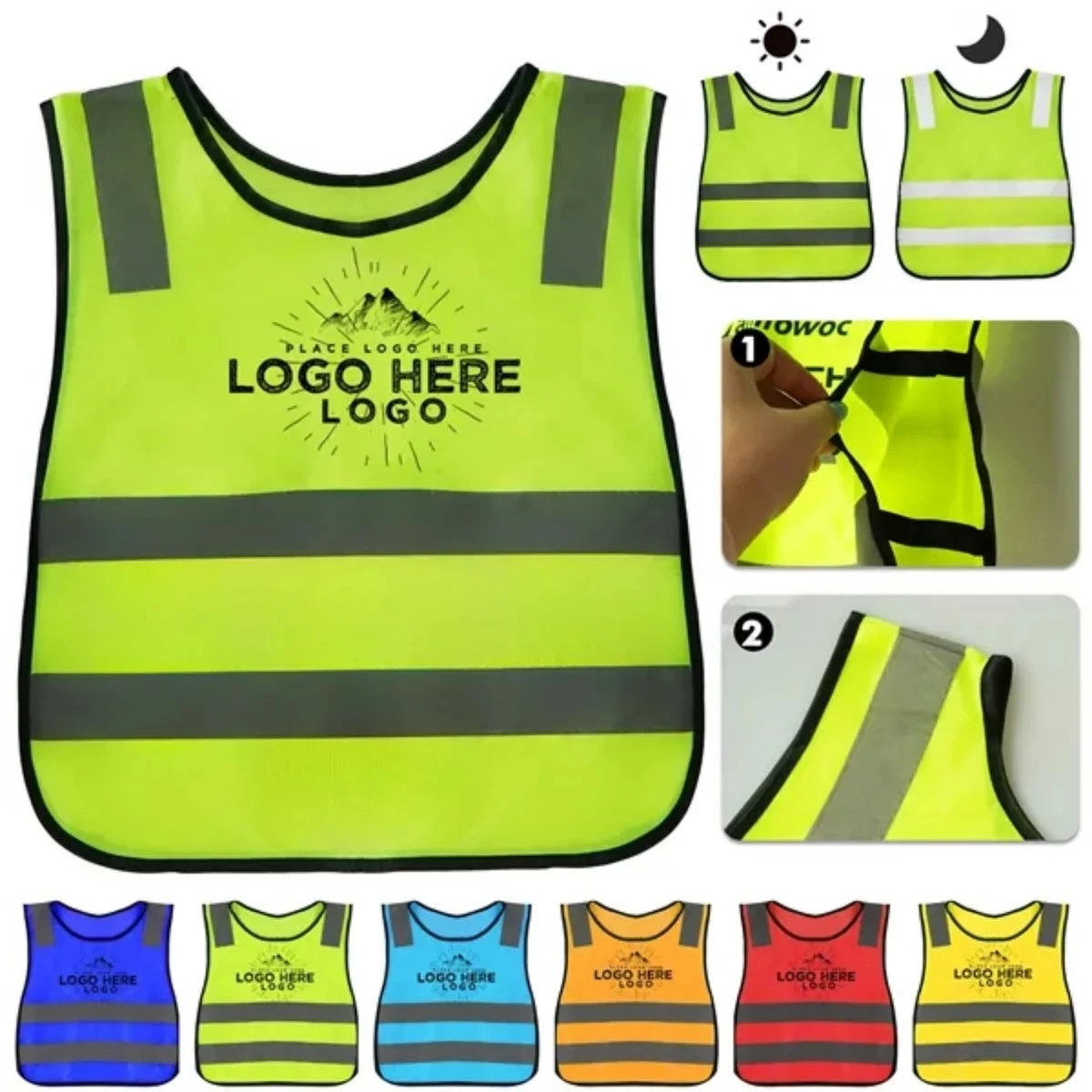 BrightGuard Kids Reflective Safety Vest 1