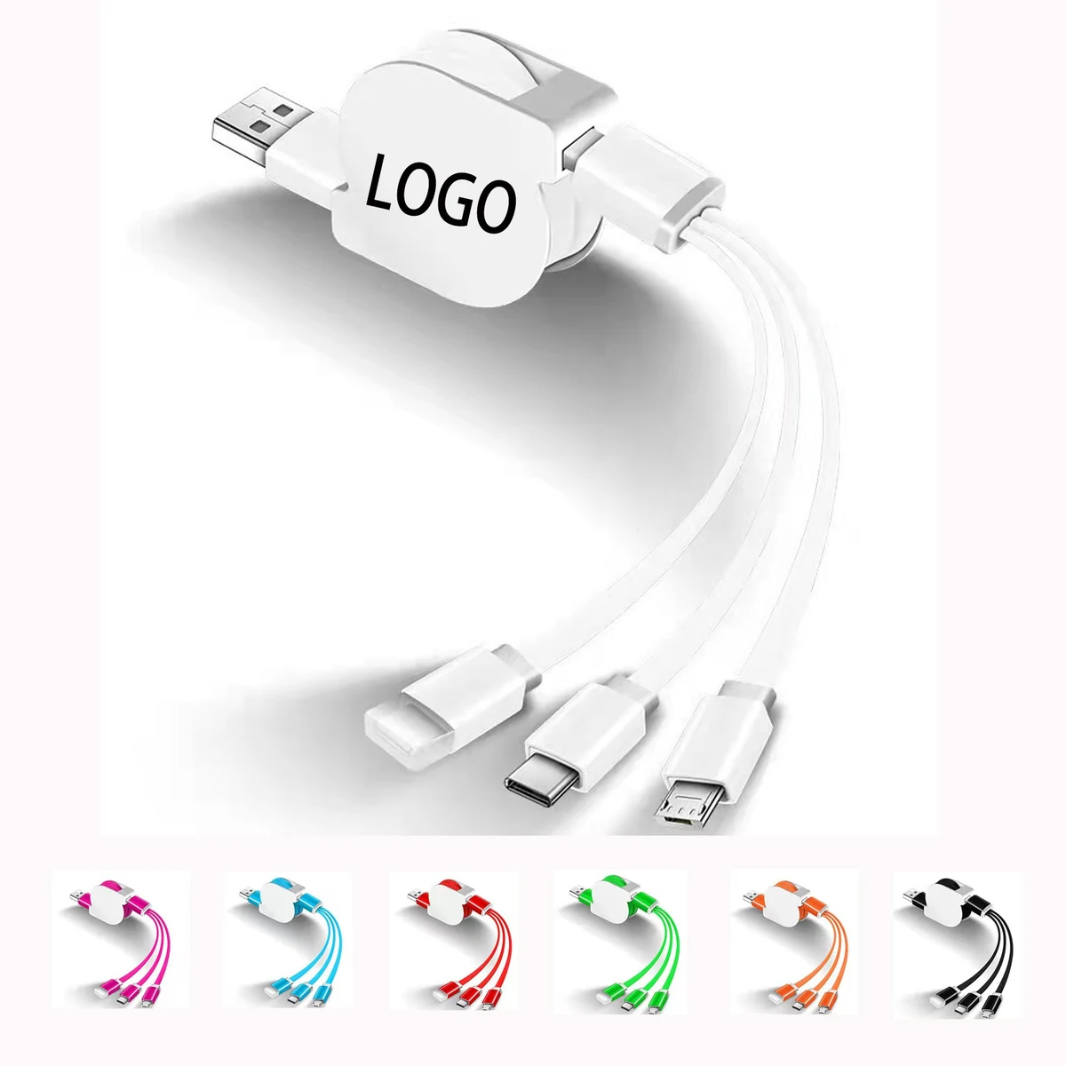 3 In 1 Retractable USB Cable Fast Charger Cord 1