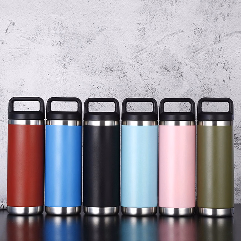 18 OZ Double Wall Vacuum Stainless Steel Mug with Laptop Lid
