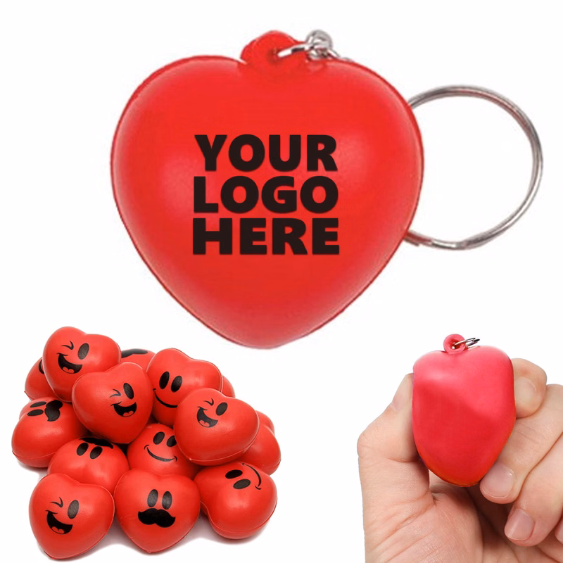 Heart Stress Reliever  Keychain