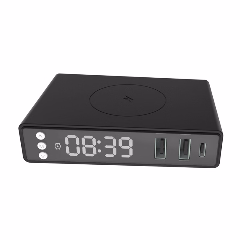 Alarm Clock with Desk Charging Station