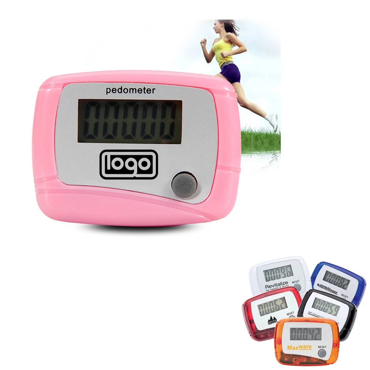 Simple Step Counter Walking Pedometer with Clip 1