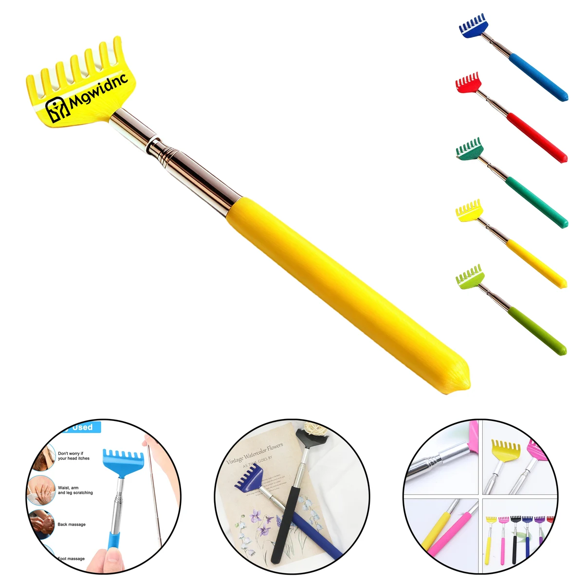 5-Section Extendable Back Scratcher with Comfortable Handle 1