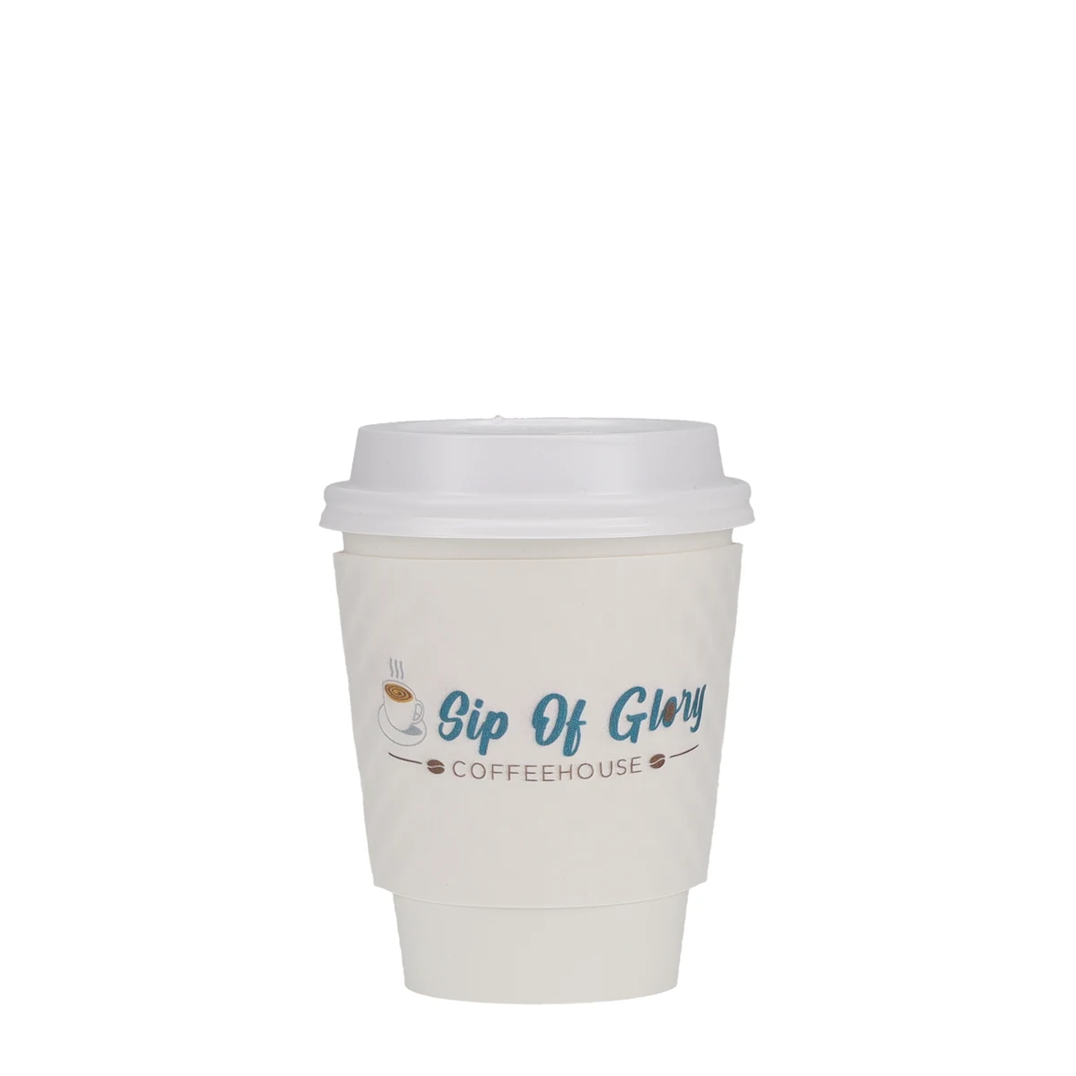 8/9 oz Beverage Wrap White Digital Print 1